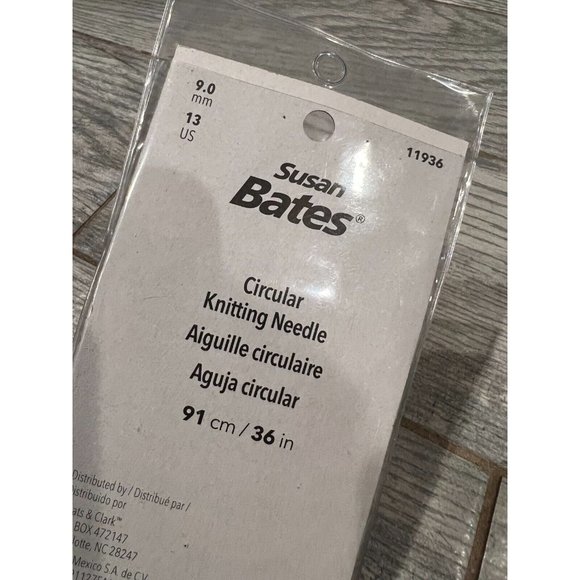 NWT Silvalume Circular‎ Knitting Needles 36" Size 13 / 9mm Susan Bates - Picture 4 of 5